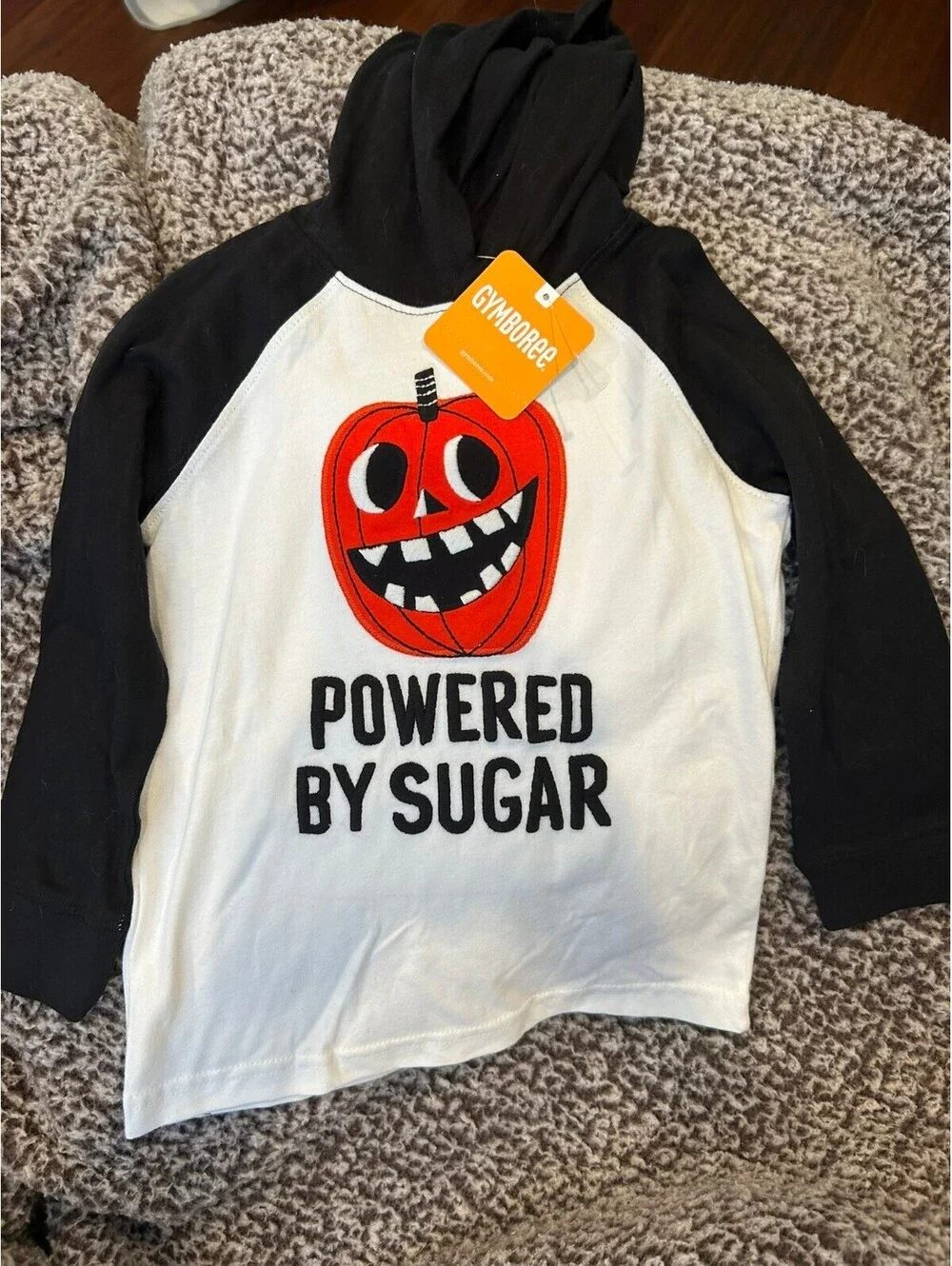 Gymboree Toddler 2T 'Powered By Sugar' Halloween Hoodie